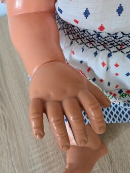 Vintage velká panenka, zn. Kader, 60cm. - 3