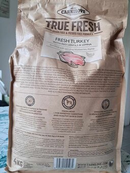 Prodám granule Carnilove True Fresh – krůta 4 kg - 3