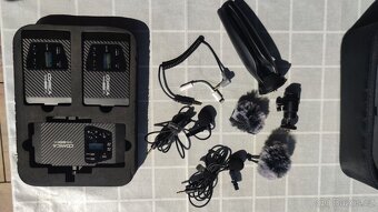 Set bezdrátových klopových mikrofonů Comica WS60 Combo - 3