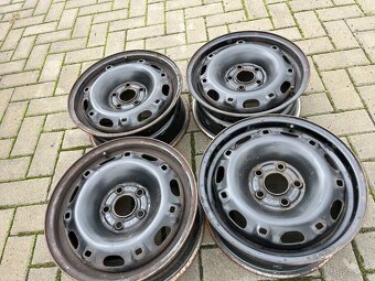 4x plechový disky 5x100 R14, vw, seat - 3