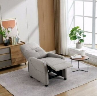 Polohovací křeslo TV-914 béžová látka - 3