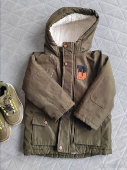 Zimní bunda klučičí a boty vel.28 - 3