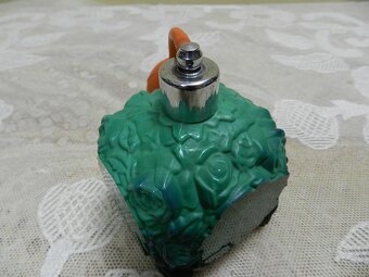 Art deco Flakon růže Malachit Jade Schlevogt - 3