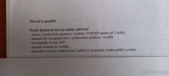 Zánovní nosič na tažné pro 2 kola - 3