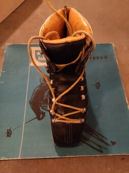 Staré celokožené lyžařské retro boty Botas Diplom - 60léta - 3