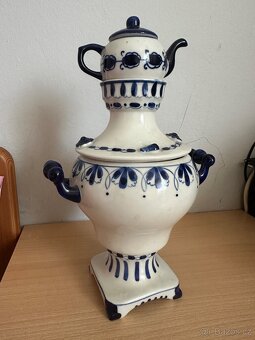 Starý keramický samovar GŽEL SSSR - 3