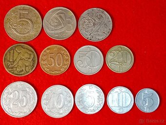 Československé mince 44 ks - vhodné jako dárek - 3