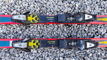 Sjezdové lyže Olin 195cm + vázání Salomon s podložkami - 3
