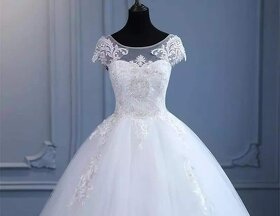 S-M NOVÉ svatební šaty BEIGE - 3