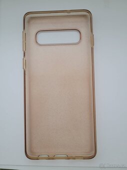 Kryt na Samsung Galaxy S10 - růžový se třpytkami - 3