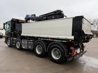 Scania G500 8x4 - třístranný sklápěč s hydraulickou rukou - 3