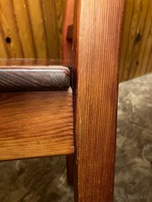 Stůl rozkládací , 4x židle, 3x stolička set komplet - 3