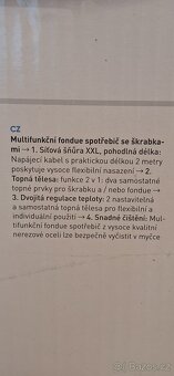 Multifunkční fondue spotřebič (elektrický gril) - 3
