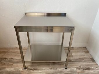 Přístěnný nerezový stů 1 police, různé míry - 3