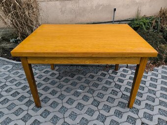 Retro jídelní rozkládací stůl Český nábytek n. p. - 3
