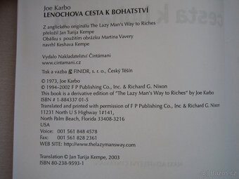 Lenochova cesta k bohatství (J. Karbo) - kniha - 3