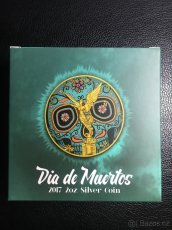 Stříbrná mince 2 oz "Dia de Muertos" 2017 rarita RRR - 3