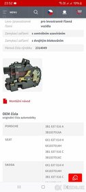 Zámek dveří METZGER 2314048 - 3