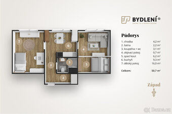 Prodej bytu 2+1 50m² - 3