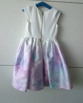 Sváteční šatičky vel. 110/116 jednorožec. - 3