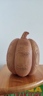 Dřevěná Dýně DEKORACE - 3