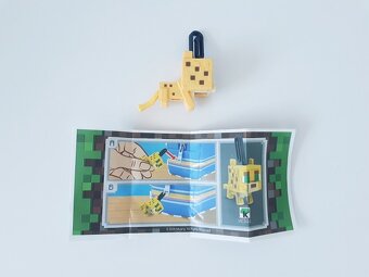 MINECRAFT FIGURKY KINDER • ALEX • OCELOT • ENDER DRAK - 3