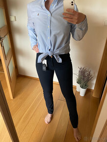 Nové tmavě modré skinny kalhoty Gant Kate W31 L34 - 3