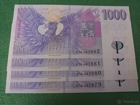 Výroční bankovka 1000kč s přítiskem - 3
