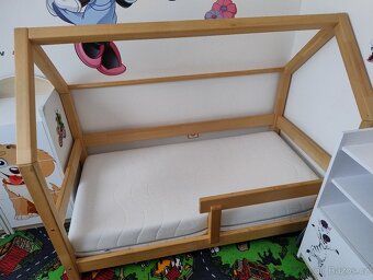 Dětská postel domeček Tery s bočnicí 80x160 - 3