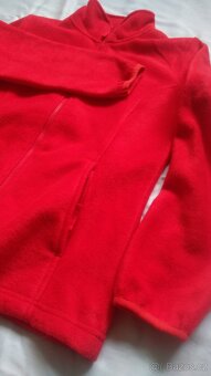 Mikina dámská červená fleece vel. S - 3