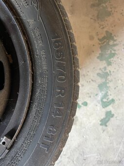 Letní pneumatika 165/70 R14 + plechový disk (ET 35, 5Jx14) - 3