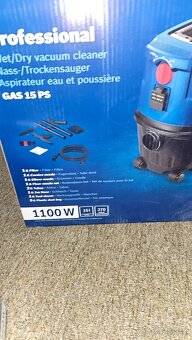 Vysavač  Bosch GAS 15 PS a excentricka bruska Bosch GEX 125 - 3