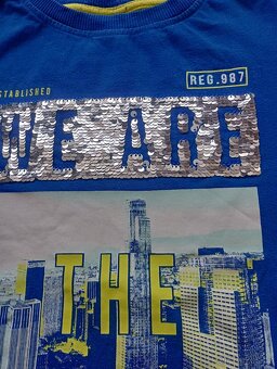 Tričko s přetíracími flitry YFK, 7-8 let - 3