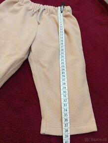 Fleecové tepláky, vel. 3-6 měs. - 3