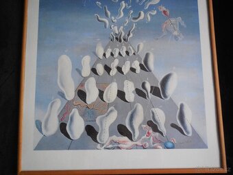 Salvador Dalí, ofsetový tisk, pasparta, zarámovaný a zasklen - 3