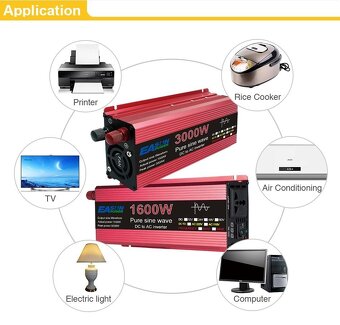 měnič do auta 1600w - 3