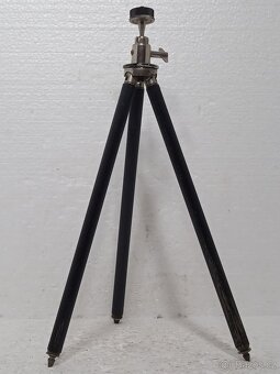Starý mosazný stativ pro retro fotoaparát 134cm - 3