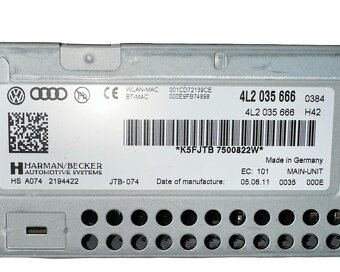Řídící jednotka navigace 4L2035666 Audi Q7 4L FL r.v. 2011 - 3