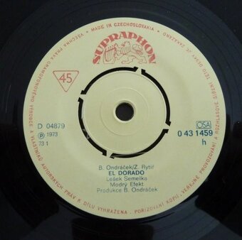 Modrý Efekt – Dívko z kamene / Eldorádo (SP) - 3