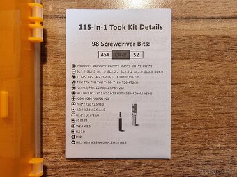 Prodám profesionální set nářadí 115v1 - 3