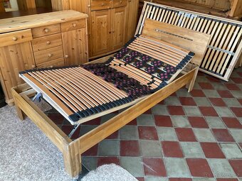Postel 100 krát 200 cm Masiv dub - 3