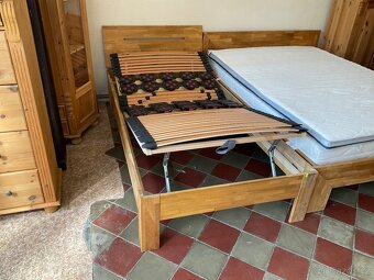 Postel 100 krát 200 cm Masiv dub - 3