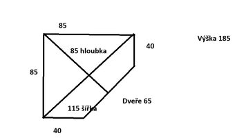 Skříň šatní rohova - 3