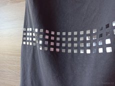Nové šedé dlouhé tričko (z BonPrix), velikost 36/38 - 3