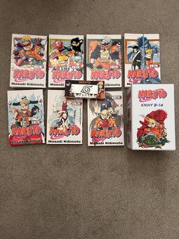 Naruto mangy 1-14 + Naruto čelenka - 3
