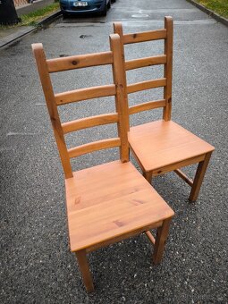 S DOVOZEM 2x židle ikea masiv. Viz foto. Cena za obě - 3
