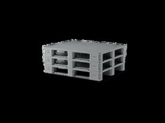 Plastová paleta CABKA Endur i7 - PEVNOSTNÍ 120x100, PLNÁ - 3