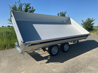 Přívěs - třístranný sklápěč, 3500kg - 3