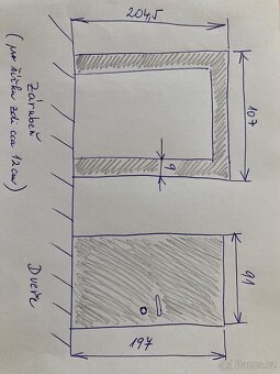 Dřevěné (dýhované) dveře interiér-cena k jednání - 3