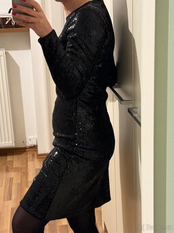 Flitrové společenské šaty, vel. L - 3